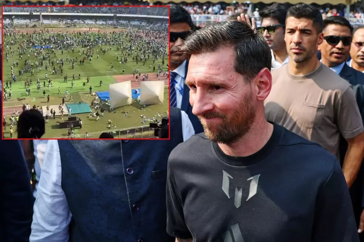 Messi'nin Hindistan'da katıldığı etkinlikte olay! Binlerce kişi sahaya indi, organizatör tutuklandı