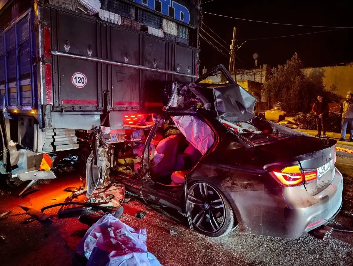 Adana'da kaza: 1 ölü, 2 yaralı