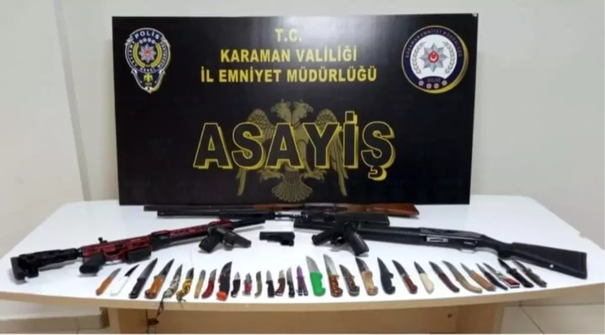 Karaman'da aranan 10 kişi tutuklandı