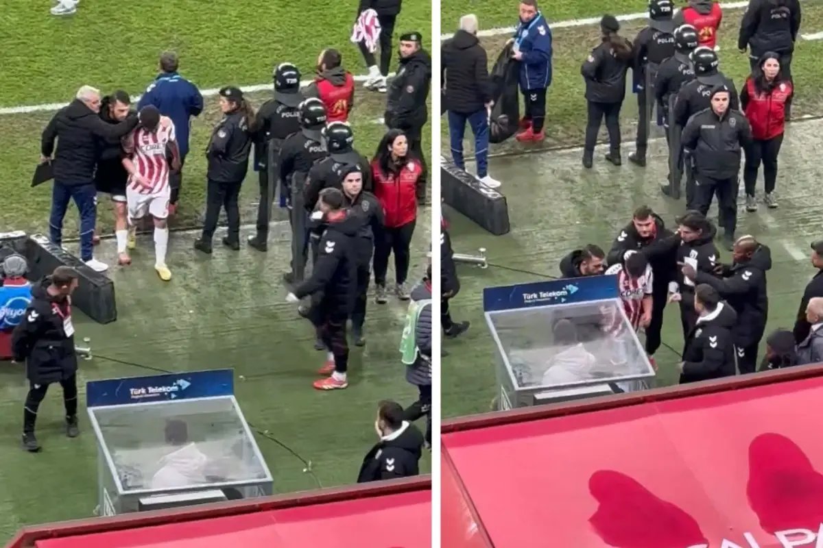 Görüntü Süper Lig'den! Maç bittiği gibi gözyaşları içinde soyunma odasına gitti