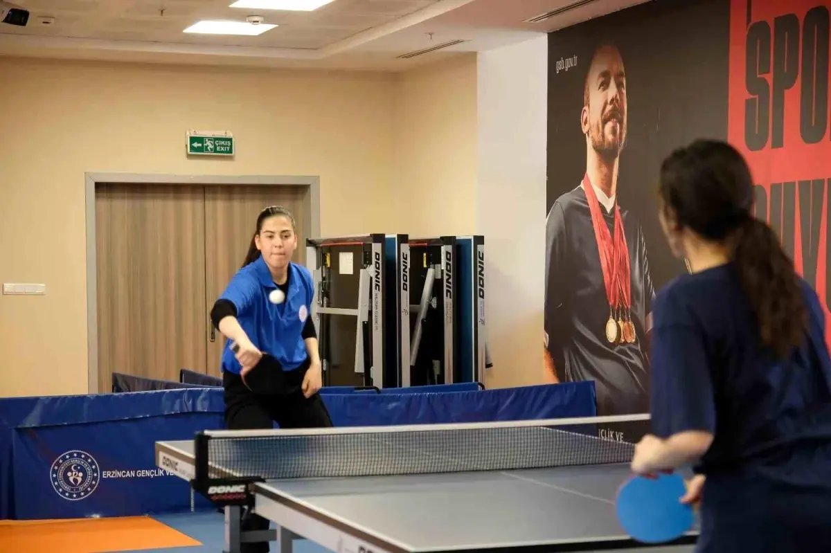 Erzincan GSB Yurtları Arası YurtLig Masa Tenisi İl Birinciliği sona erdi