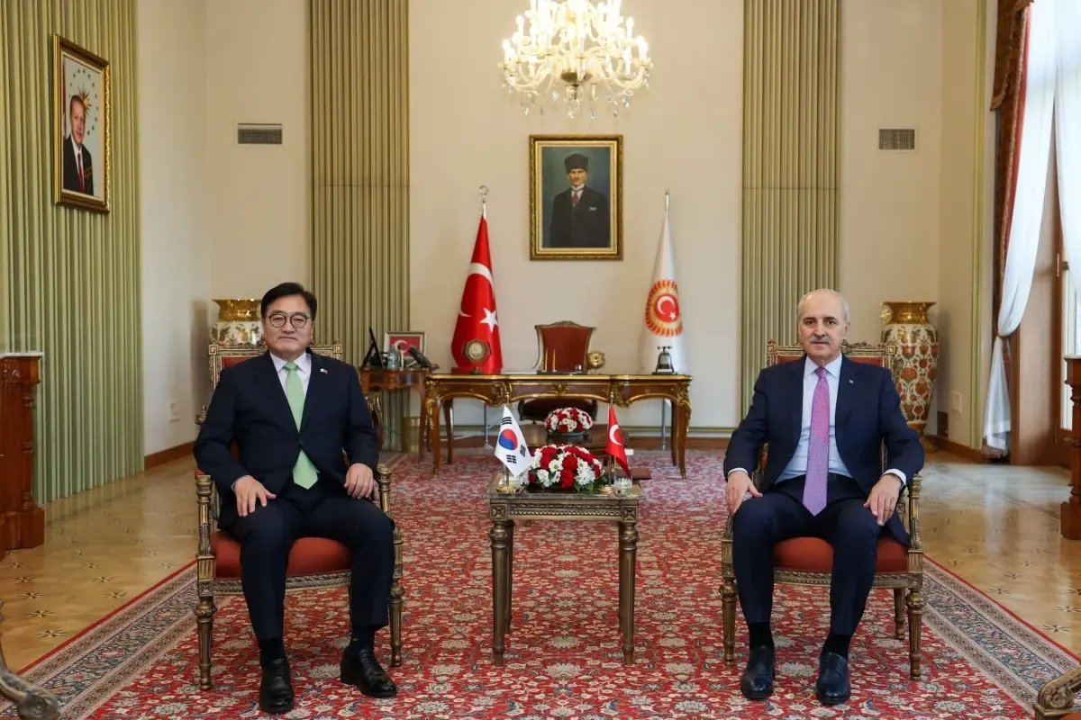TBMM Başkanı Kurtulmuş, Güney Kore Ulusal Meclis Başkanı Won-shik ile görüştü