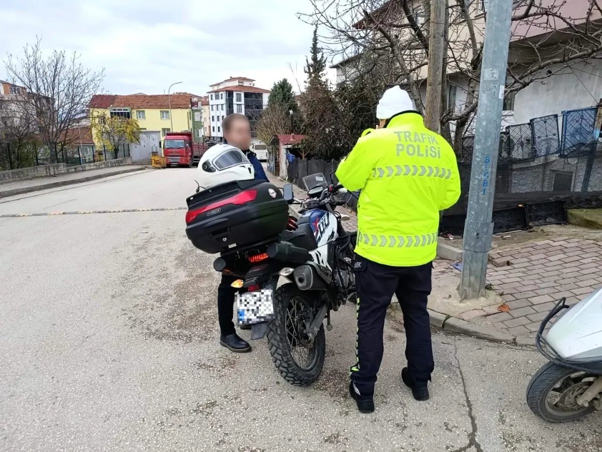 Bilecik'te motosiklet ve ATV sürücülerine yönelik denetim