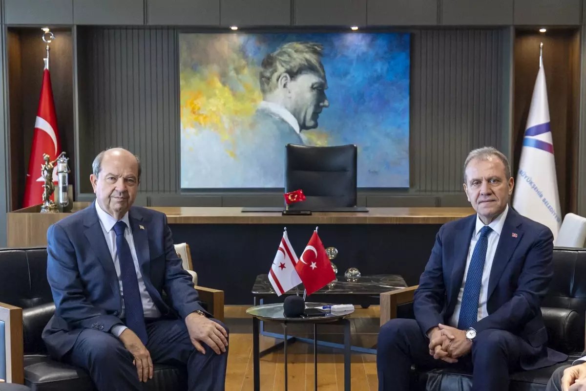 KKTC'nin 5'inci Cumhurbaşkanı Tatar'dan MBB Başkanı Seçer'e ziyaret