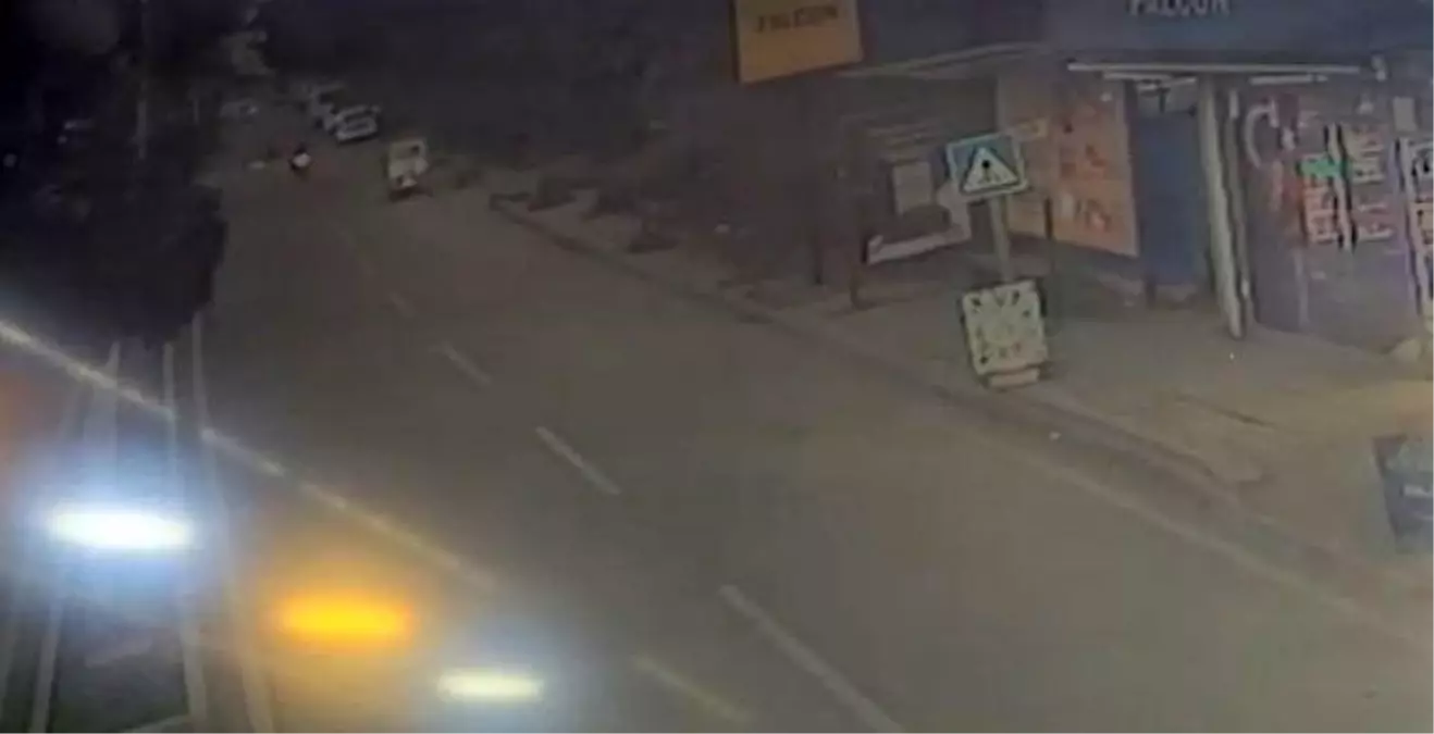 Adana'da motosikletlin hayatını kaybettiği kazanın görüntüleri ortaya çıktı