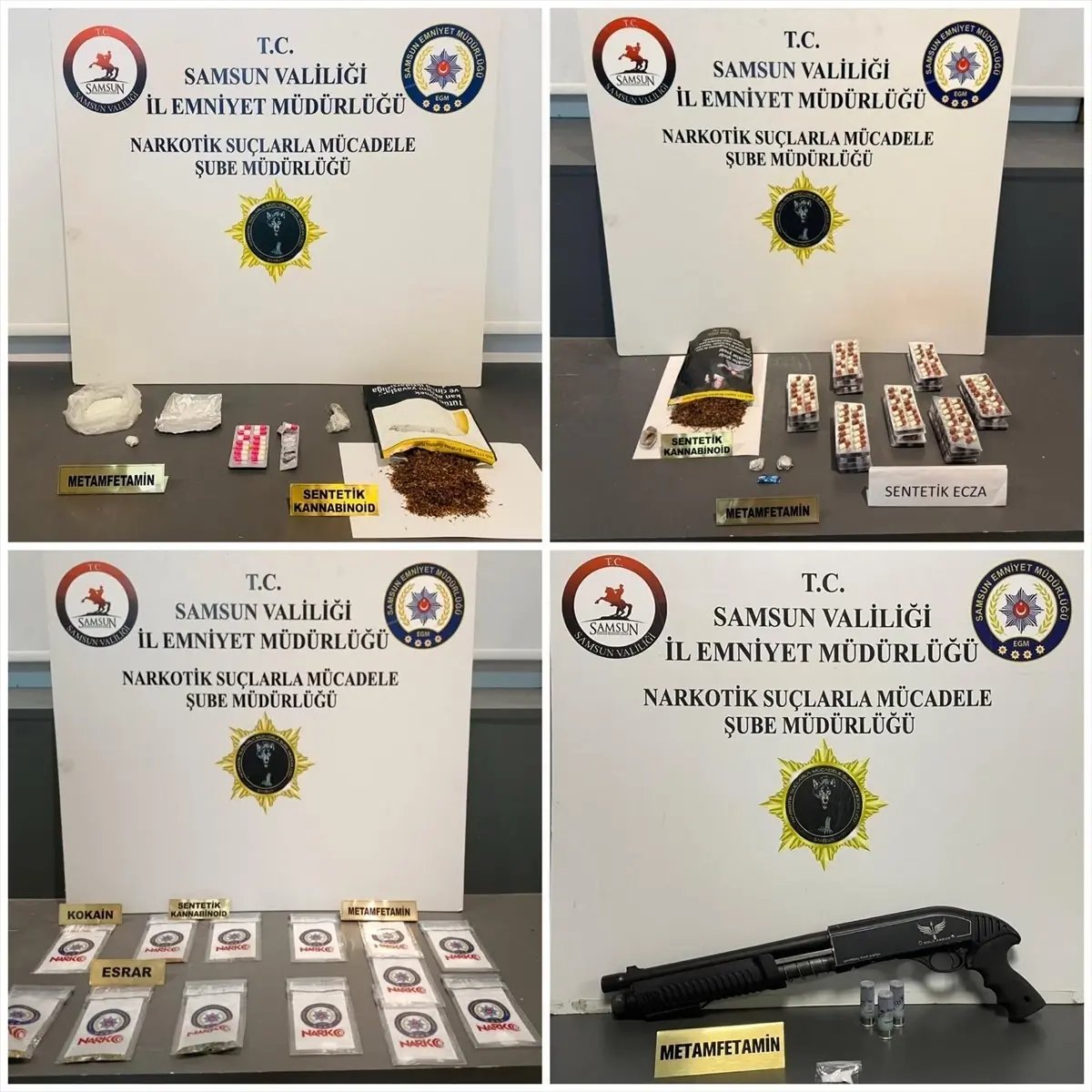 Samsun'da uyuşturucu operasyonunda 9 zanlı yakalandı