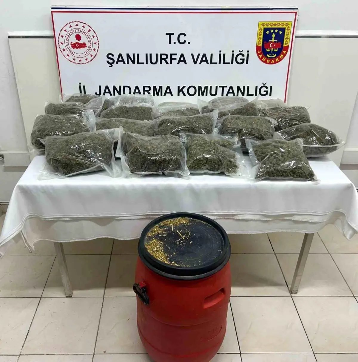 Şanlıurfa'da 21 kilo uyuşturucu madde ele geçirildi