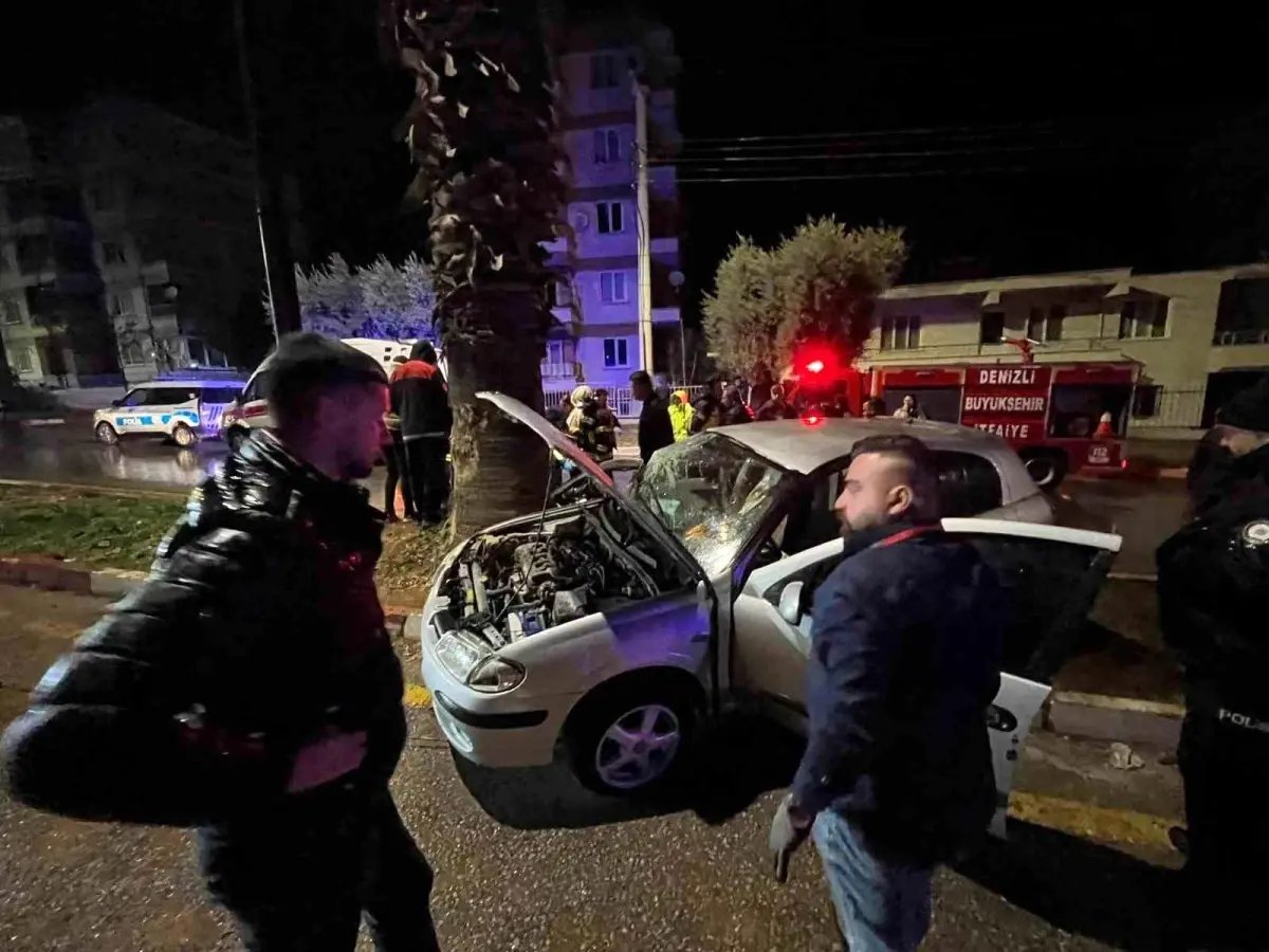 Yağışın neden olduğu kaza ucuz atlatıldı