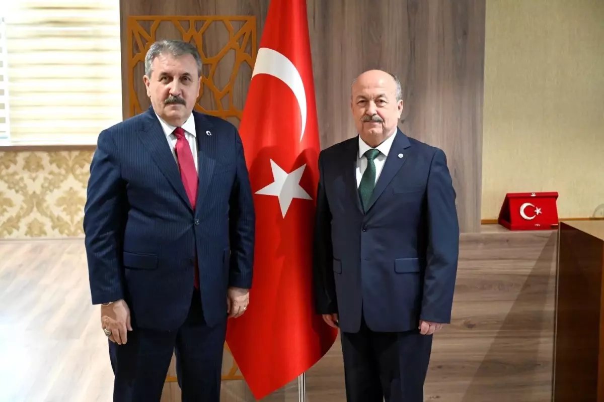 BBP Genel Başkanı Destici'den UÜ Rektörü Demir'e hayırlı olsun ziyareti