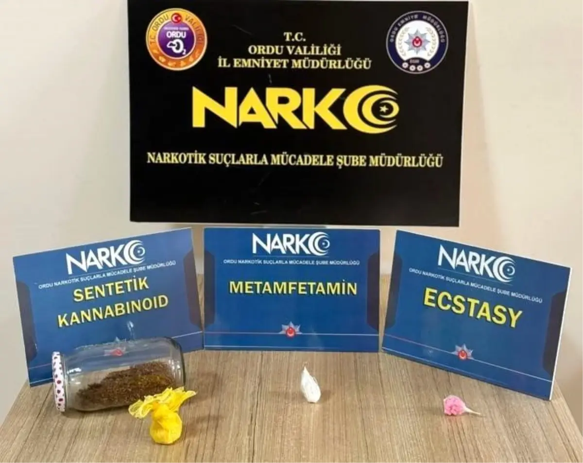 Ordu'da uyuşturucu operasyonlarında 1 tutuklama