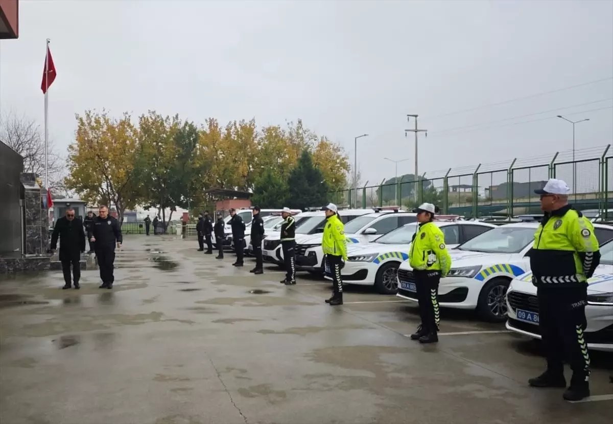 Nazilli İlçe Emniyet Müdürlüğüne tahsis edilen yeni araçlar teslim edildi