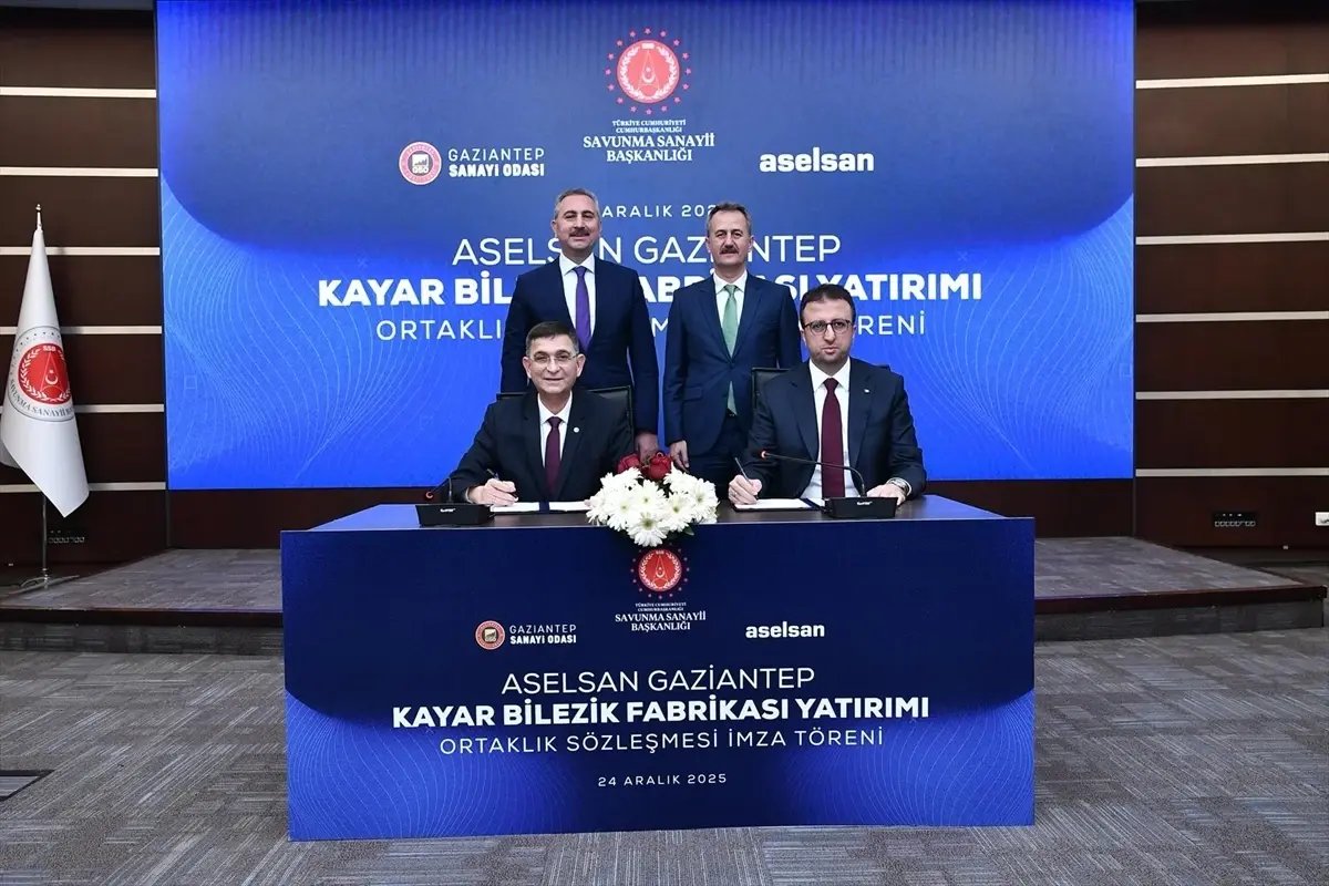 ASELSAN Gaziantep Kayar Bilezik Fabrikası için imzalar atıldı