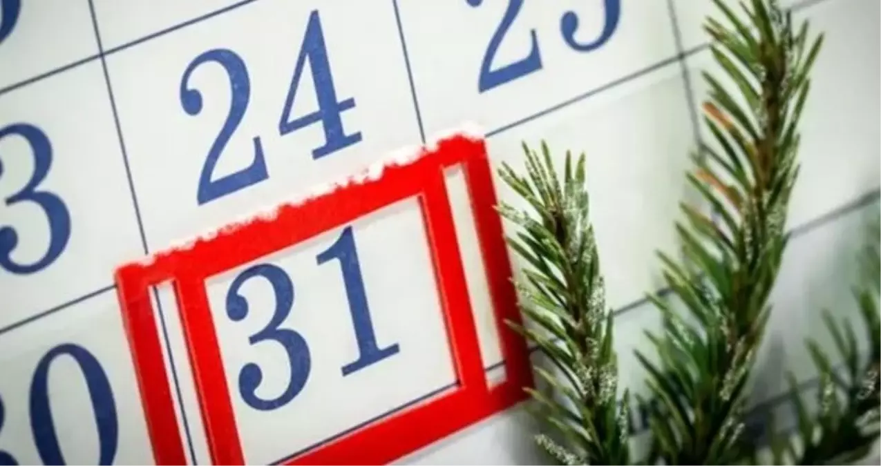 31 Aralık yarım gün tatil mi? 31 Aralık resmi tatil mi, hangi güne denk geliyor?