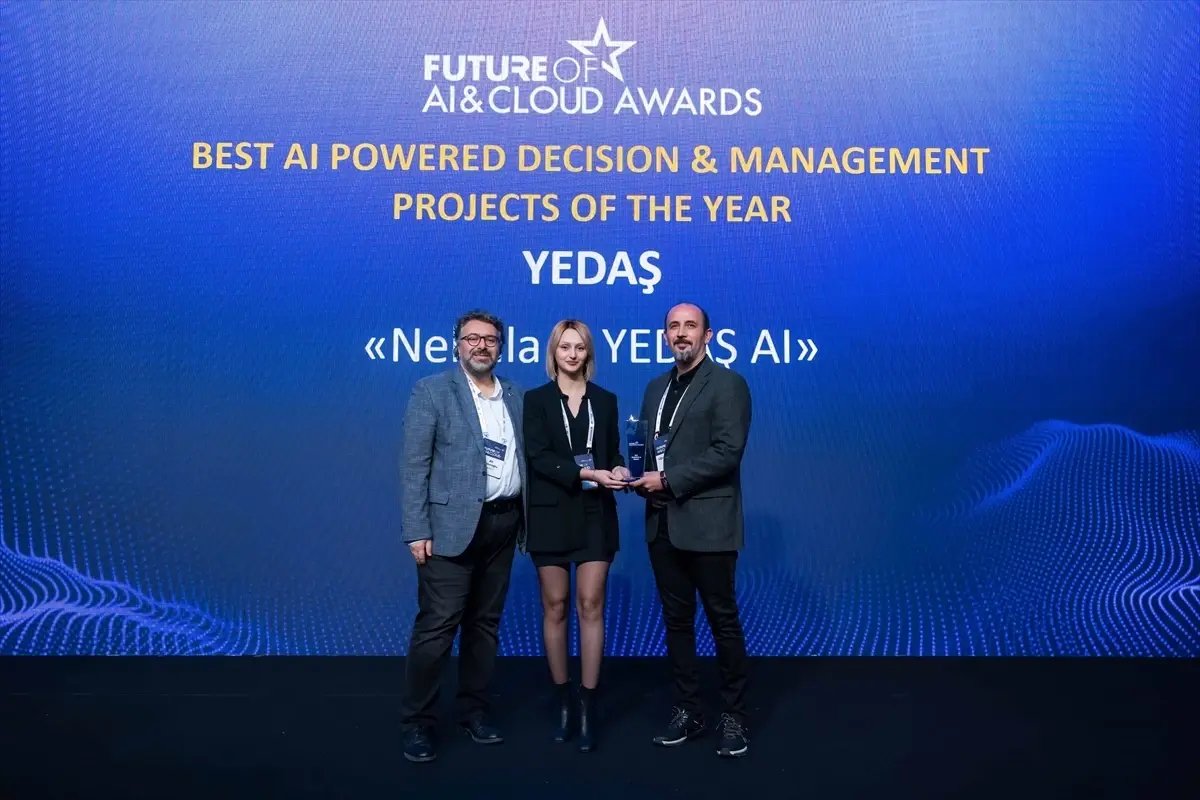 YEDAŞ, yapay zeka odaklı projeleriyle iki prestijli ödülün sahibi oldu