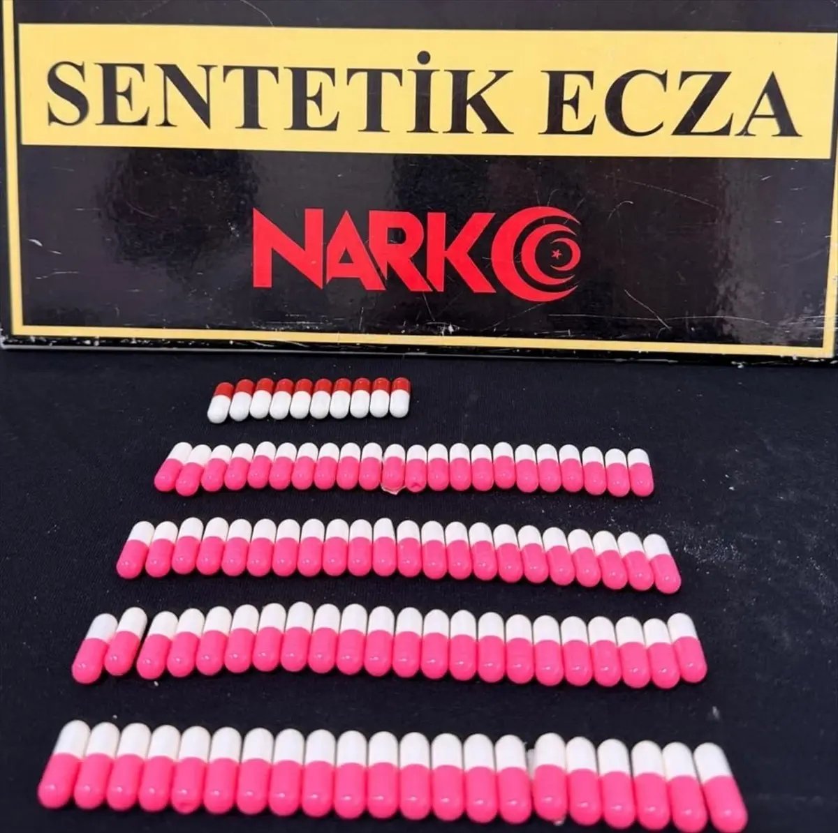 Kırşehir'de bir şüpheli üzerinde sentetik hapla yakalandı