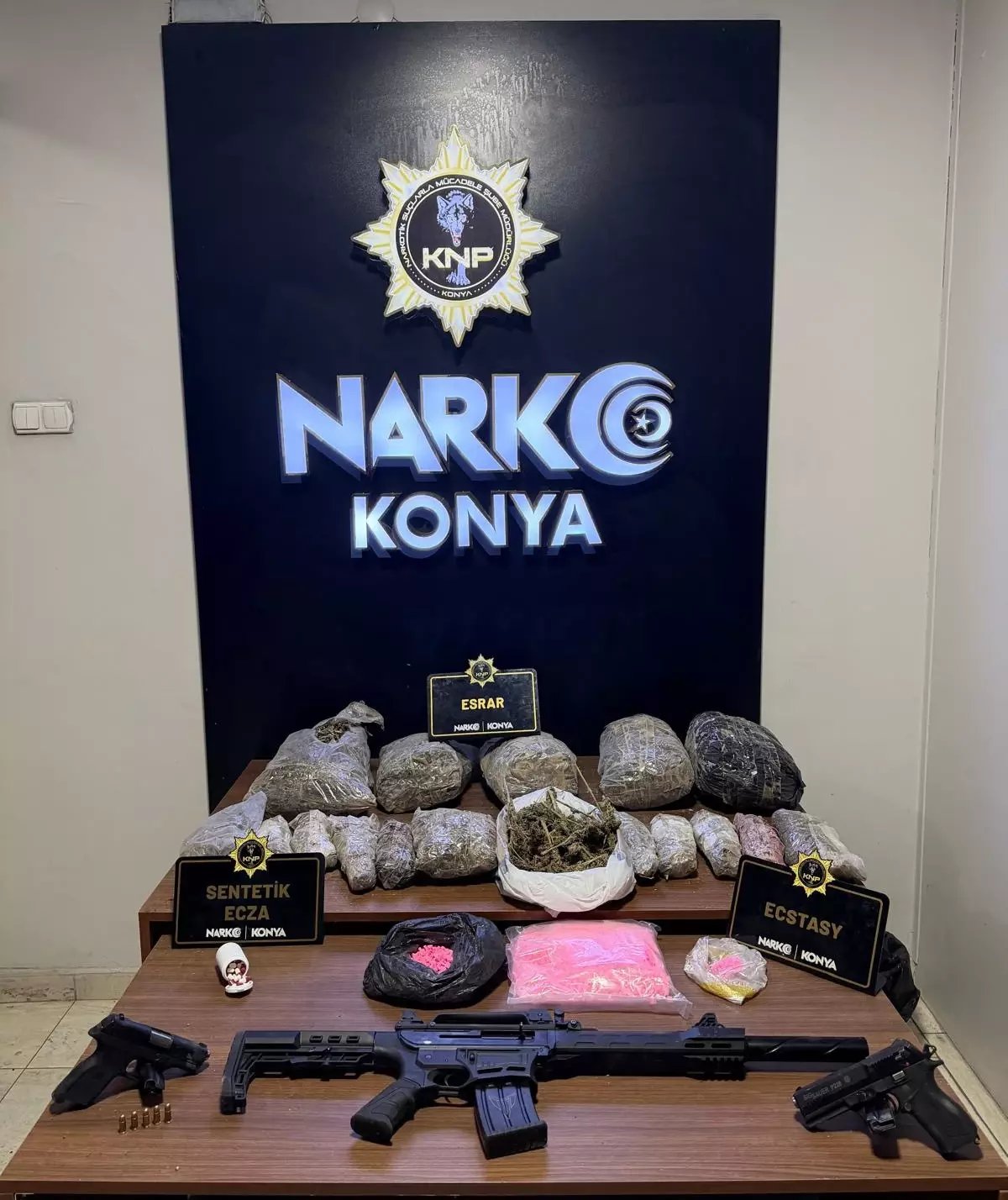 Konya'da uyuşturucu operasyonları: 110 tutuklama