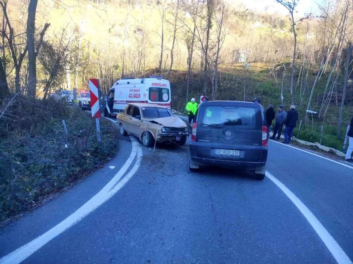 Ordu'da trafik kazası: 3 yaralı