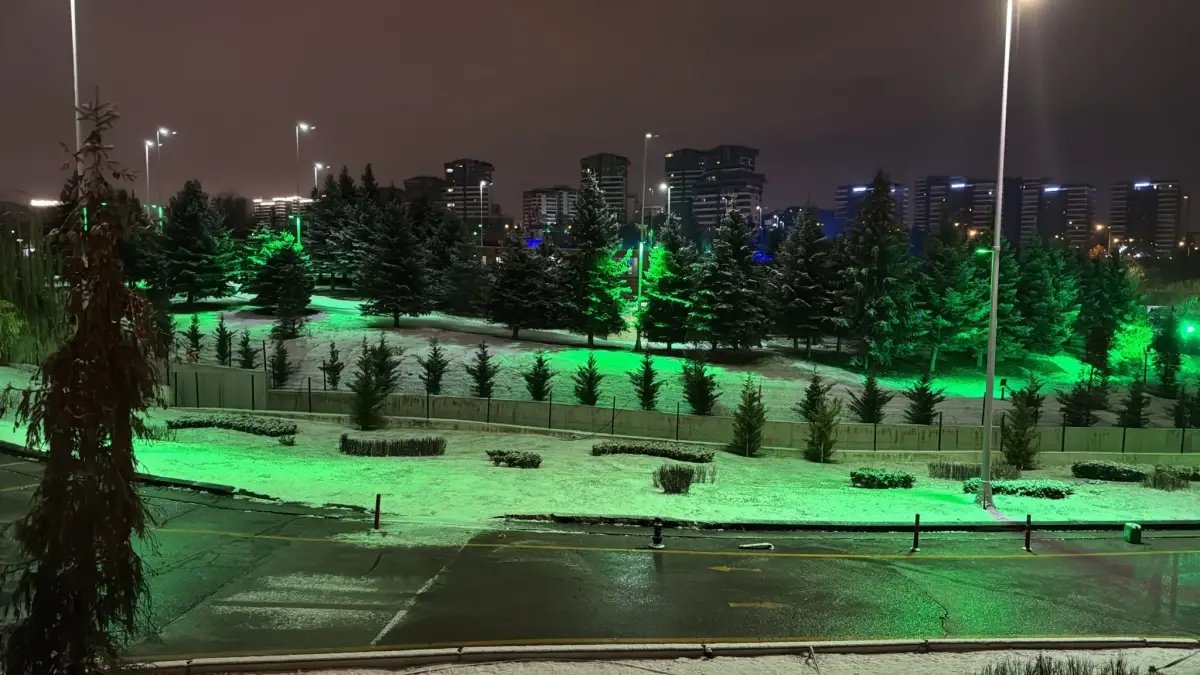 Ankara'da kar yağışı etkili oldu