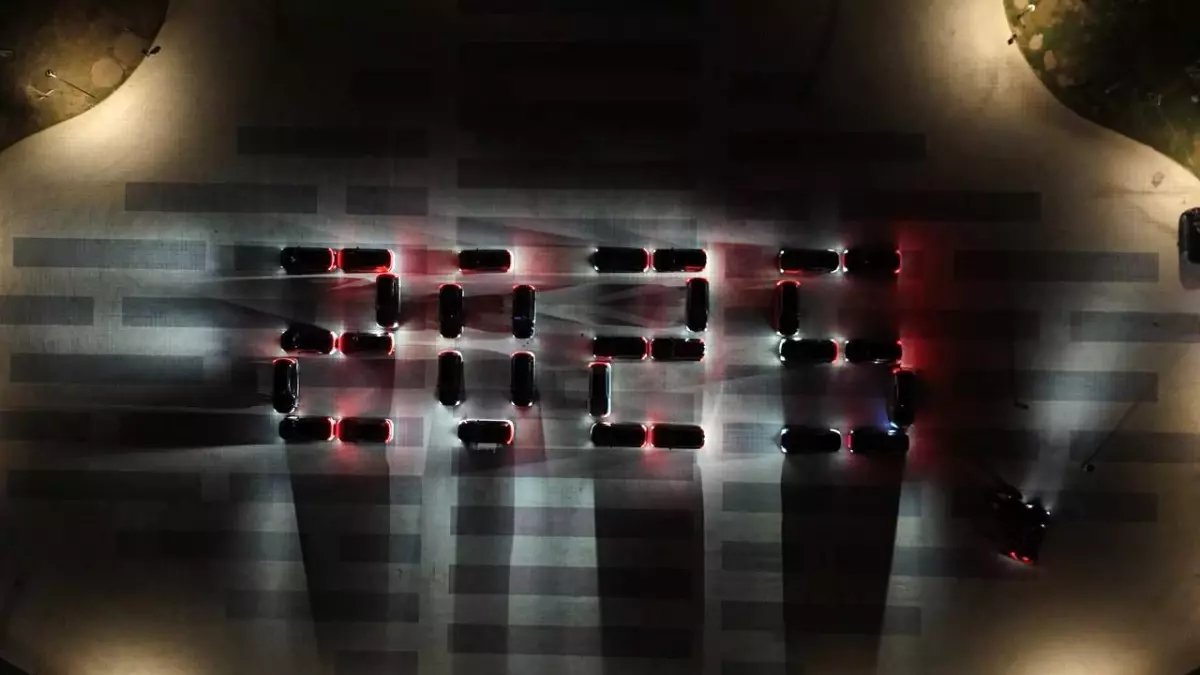 Togg'larla 2026'ya özel koreografi gösterisi