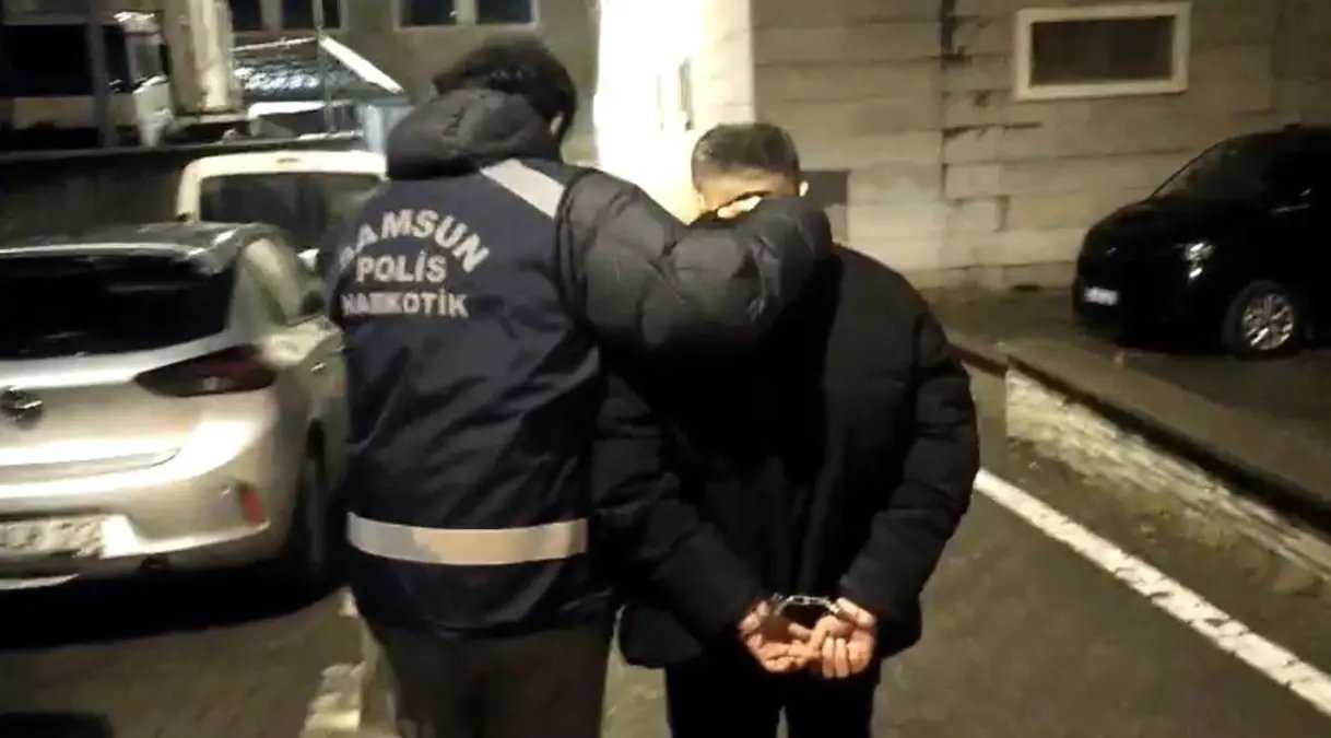 Samsun'da uyuşturucu suçundan 18 yıl 9 ay hapis cezası bulunan şahıs yakalandı