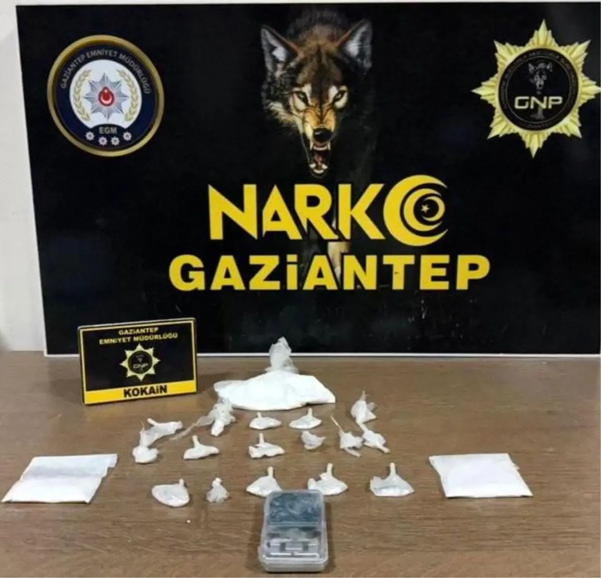 Gaziantep'te 198 gram kokain ele geçirildi