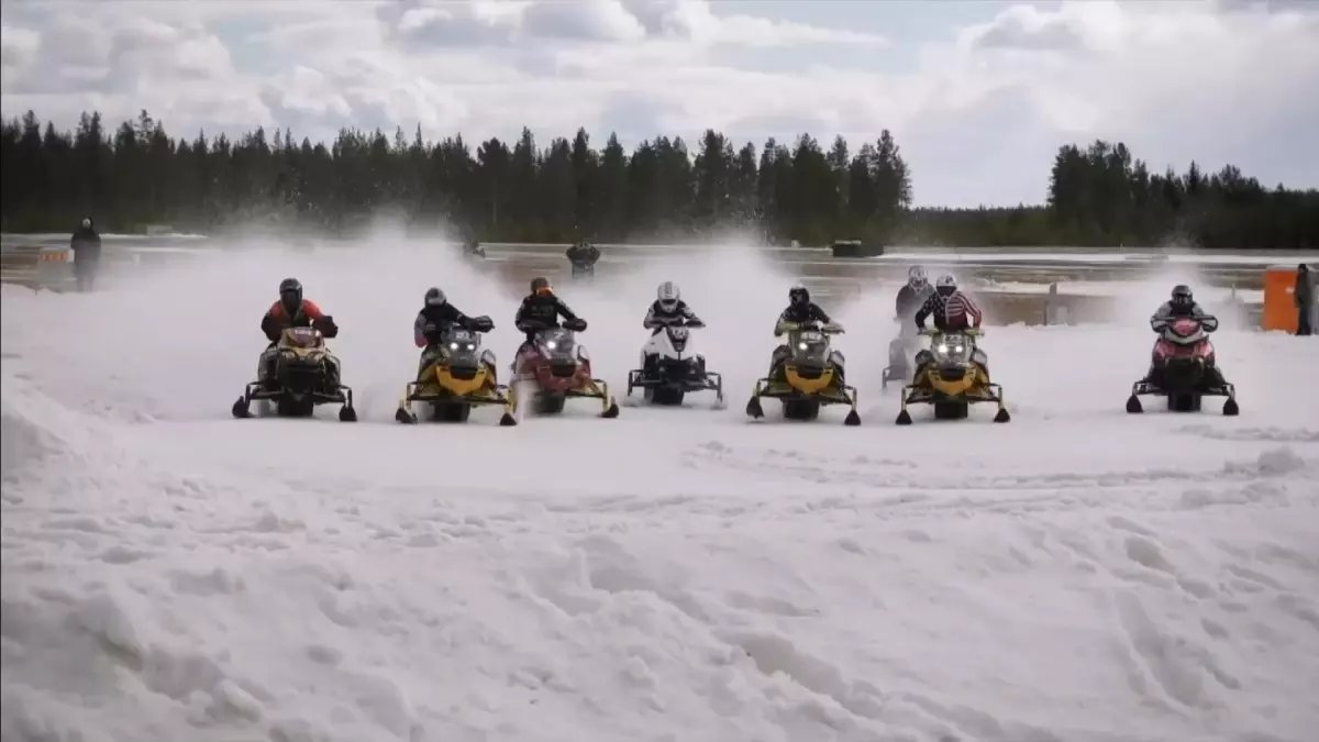 Rize'de Dünya Kar Motosikleti Şampiyonası'nın lansmanı gerçekleştirildi