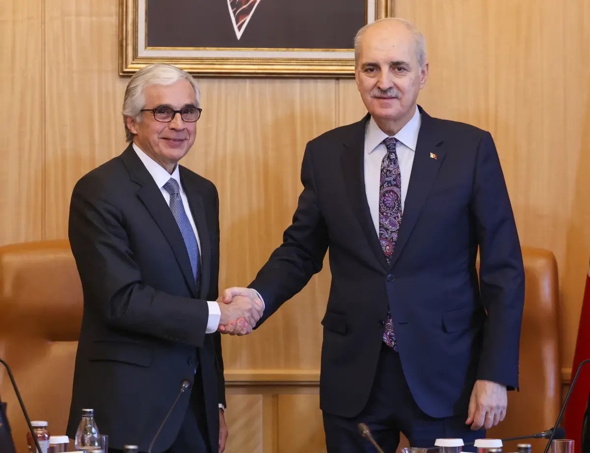 TBMM Başkanı Kurtulmuş, Portekiz Cumhuriyet Meclisi Başkanı Branco ile görüştü