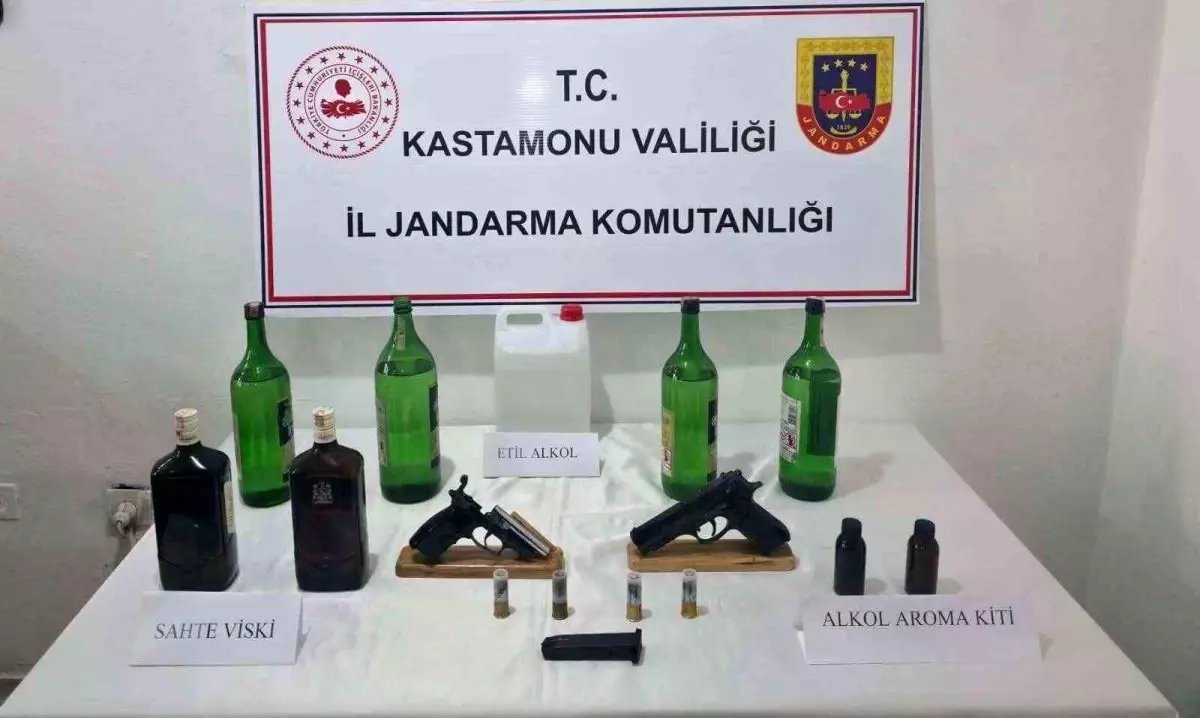 Kastamonu'da sahte içi operasyonu: 4 gözaltı