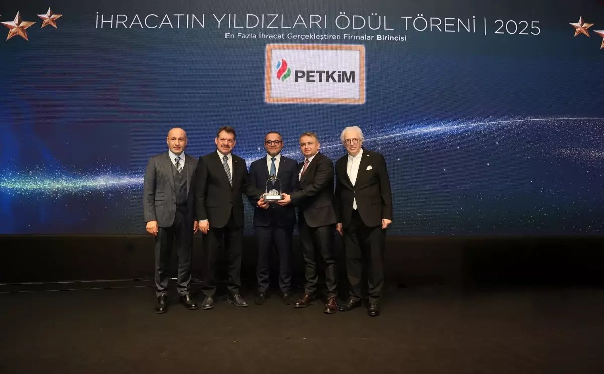 Petkim, 'İhracatın Yıldızları 2025' listesinde ilk sırada yer aldı