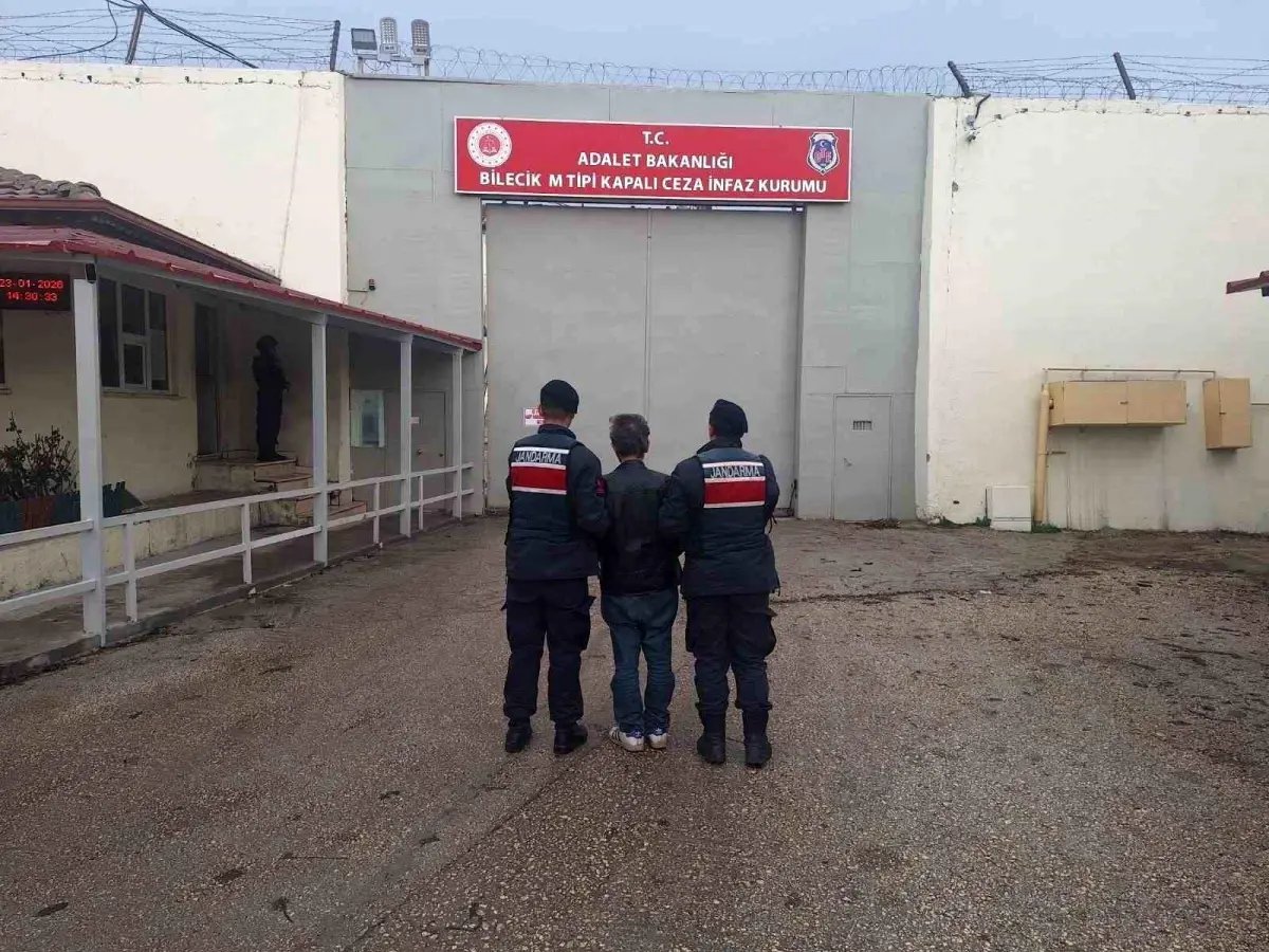 Bilecik'te 3 yıl 9 ay hapis cezası bulunan şahıs yakalandı
