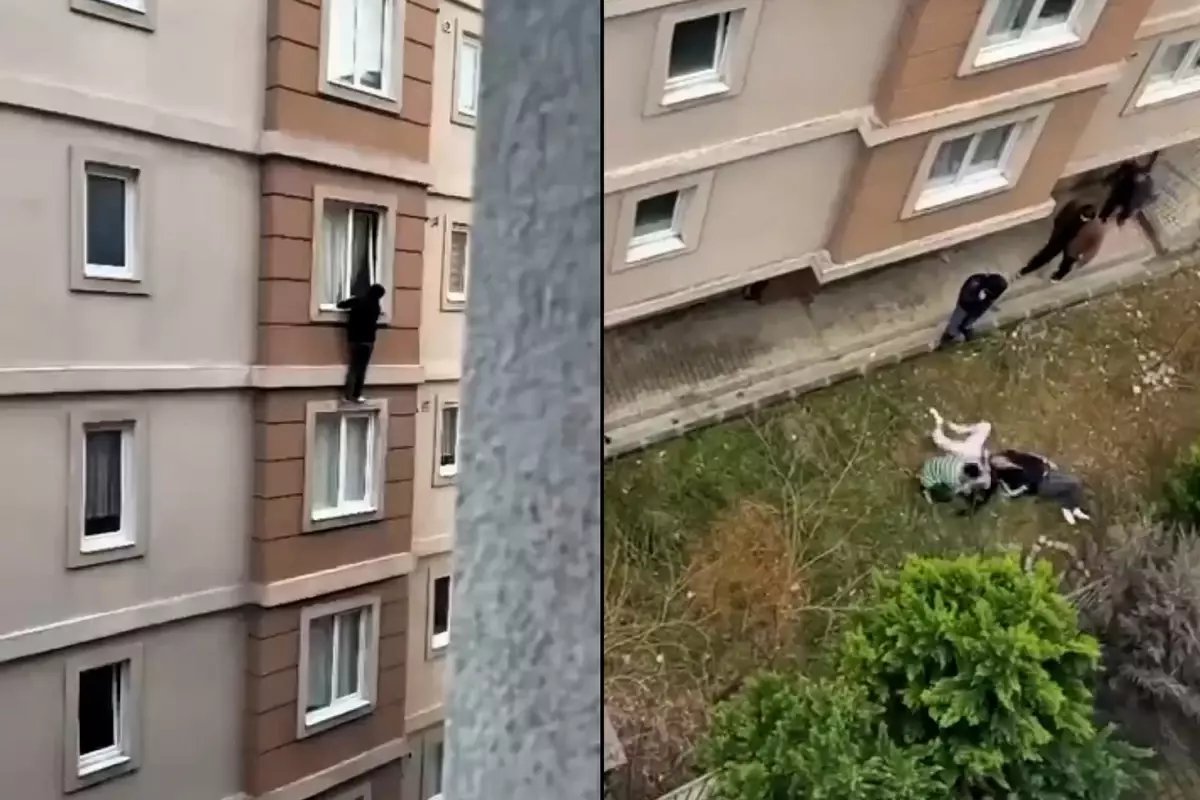 İstanbul'da korkunç olay! Ailelerinin evde bastığı genç çift 4. kattan atladı