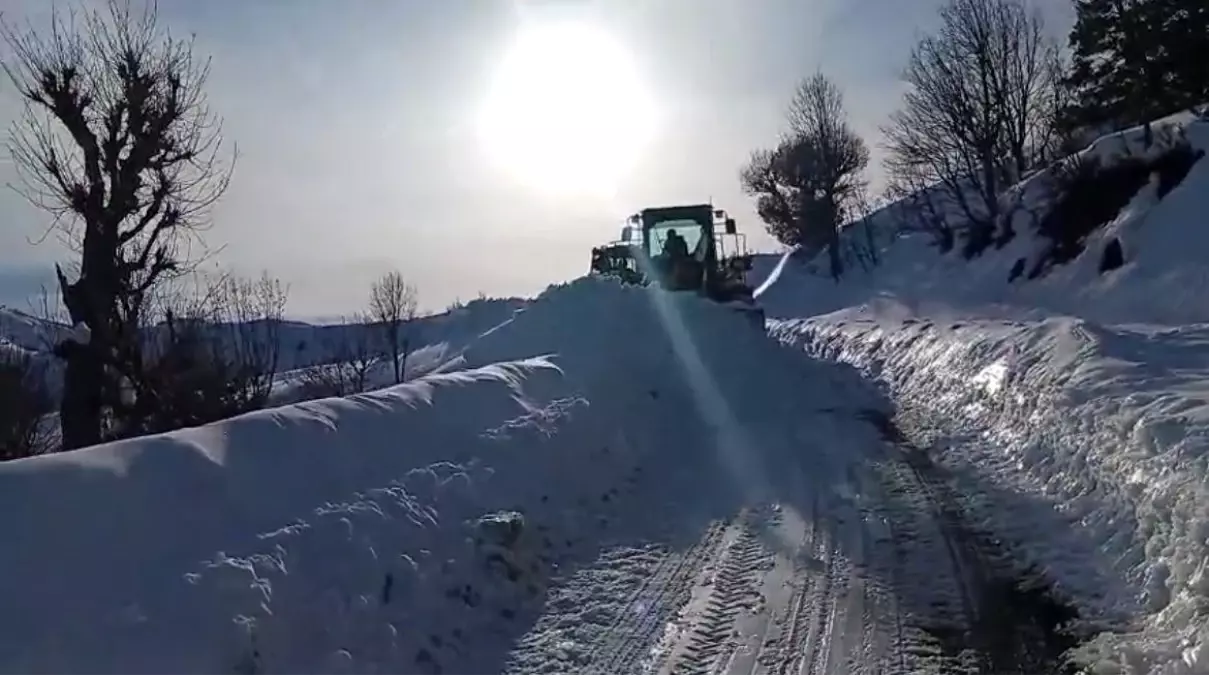 Siirt'te karla kaplı yollar açıldı