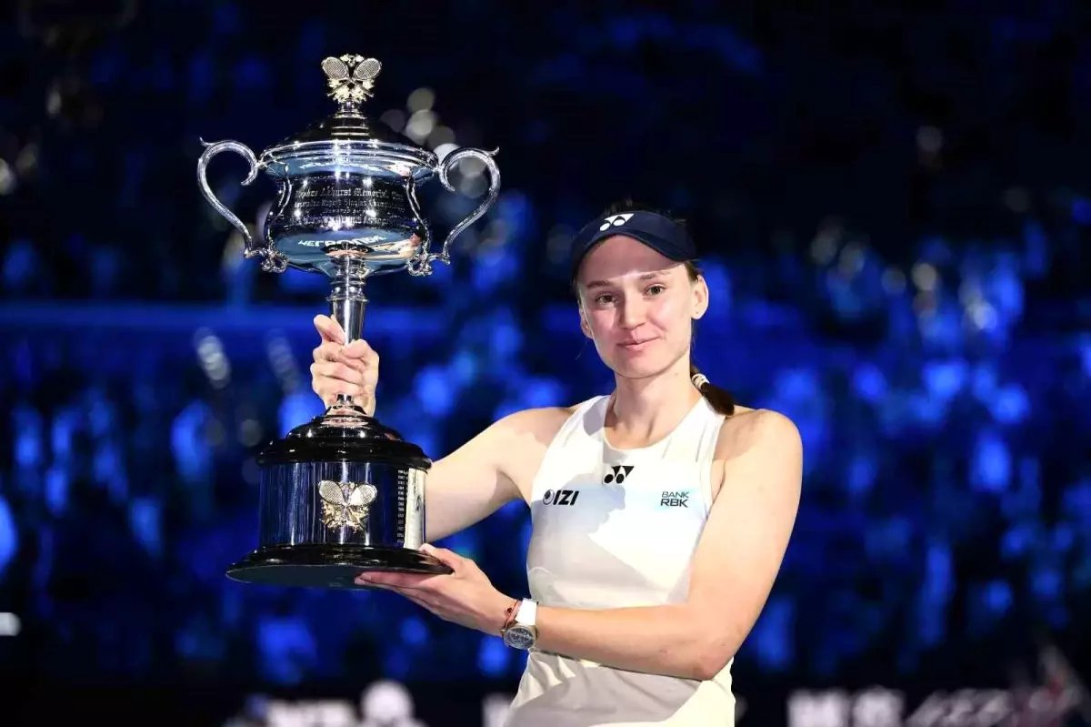 Avustralya Açık tek kadınlarda şampiyon Elena Rybakina