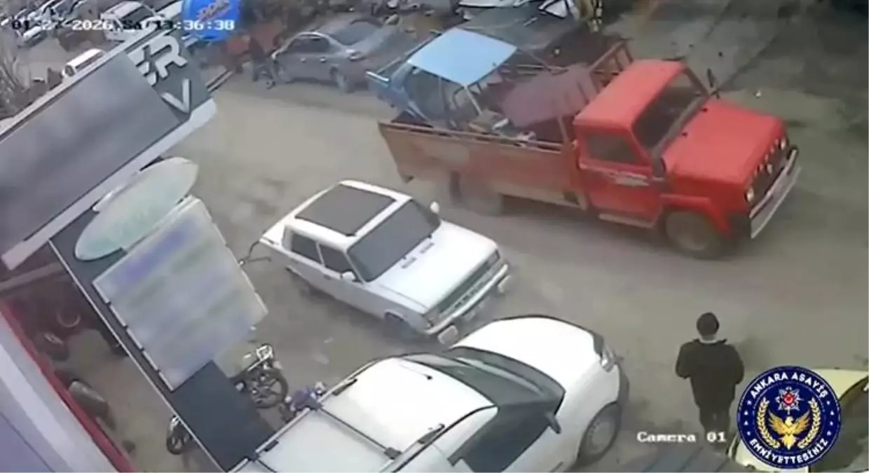 Ankara'da çalıntı araçları presleyerek yok eden 8 şüpheli yakalandı