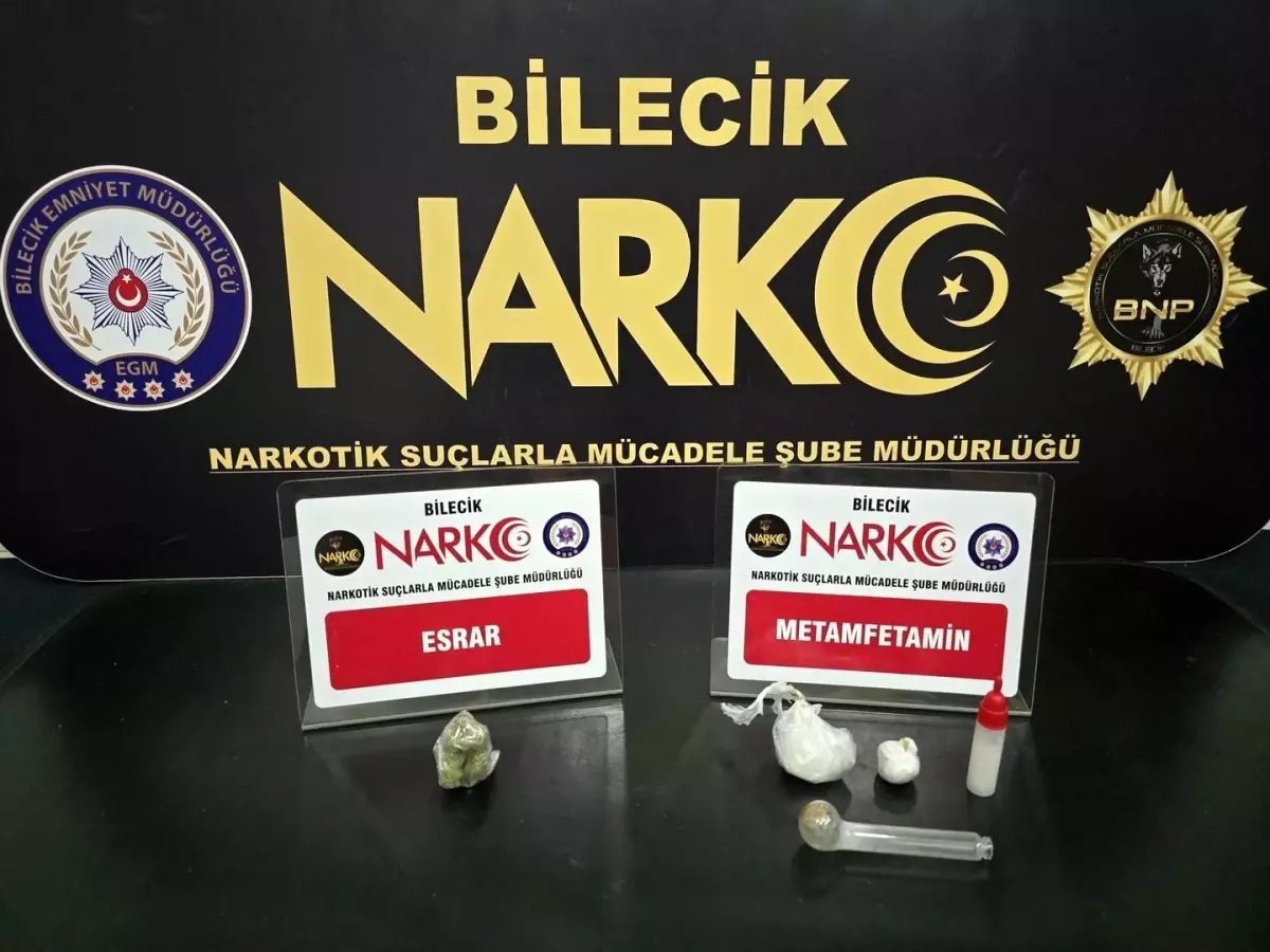 Bilecik'te narkotik operasyonu: 2 gözaltı