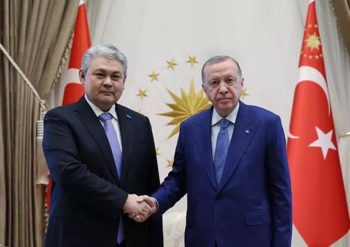 Cumhurbaşkanı Erdoğan, Kazakistan Dışişleri Bakanı Koşerbayev'i kabul etti