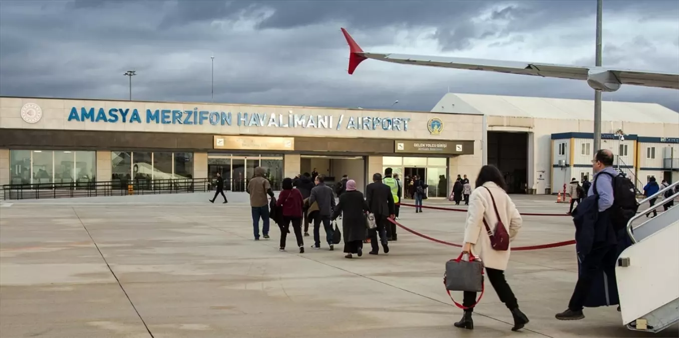 Amasya Merzifon Havalimanı ocak ayında 14 bin 549 yolcuya hizmet verdi