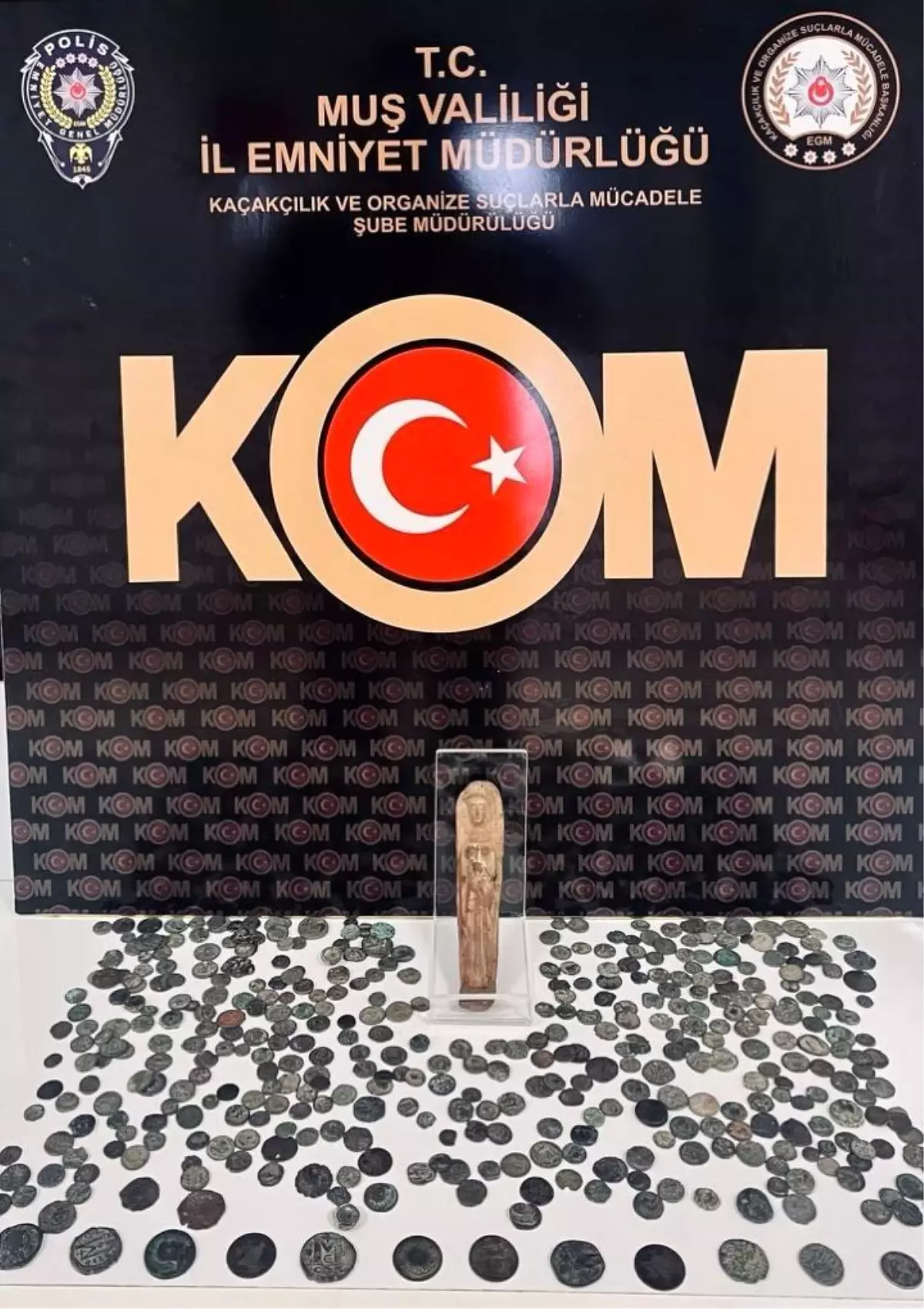 Muş'ta tarihi eser ve kaçakçılık operasyonu