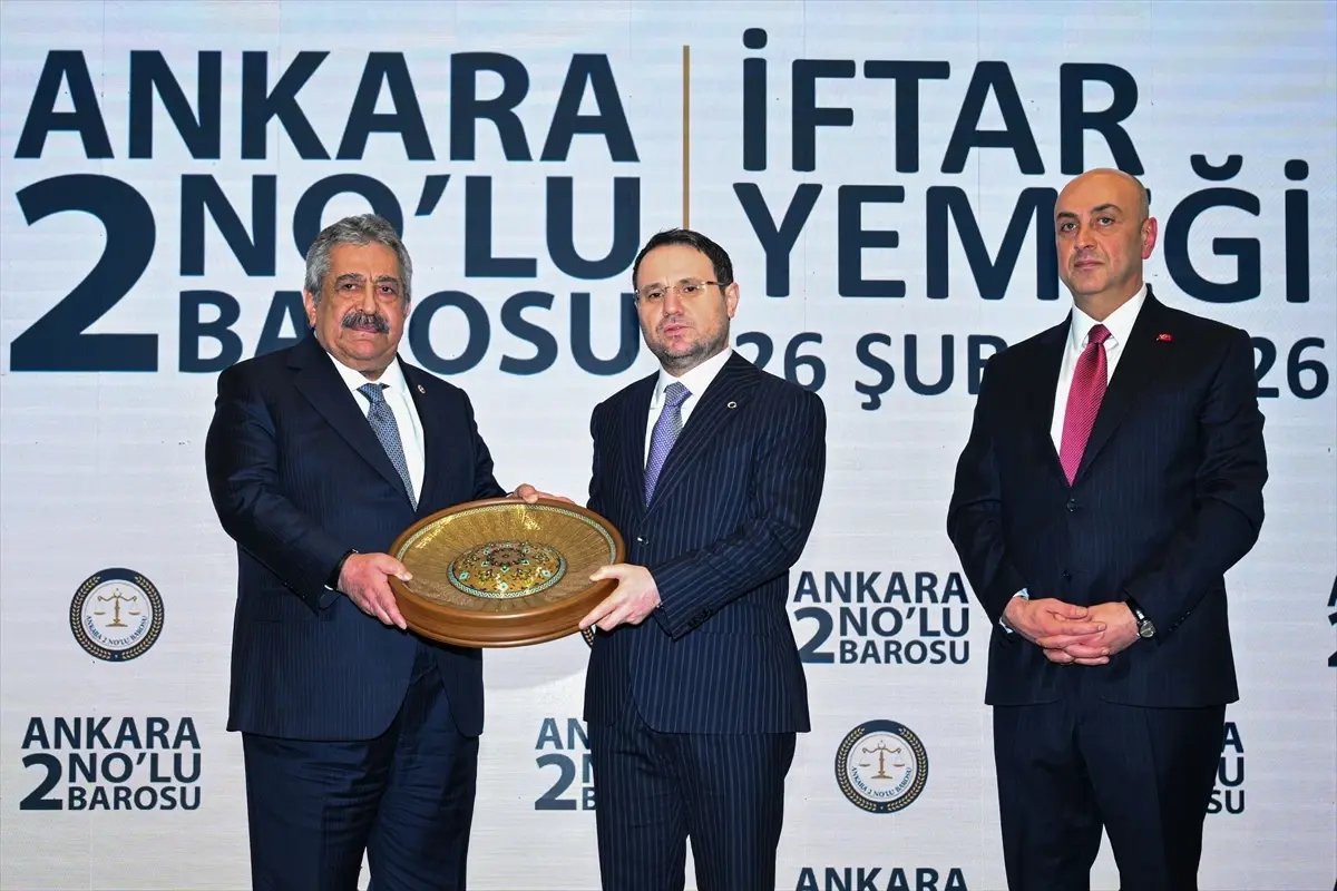 Adalet Bakanı Gürlek, Ankara 2 No'lu Barosunca düzenlenen iftar programında konuştu Açıklaması