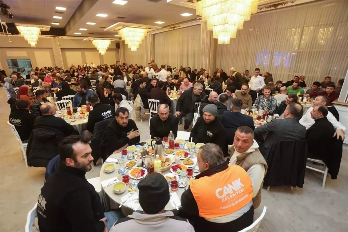 Canik Belediyesi çalışanlarına yönelik iftar programı düzenlendi