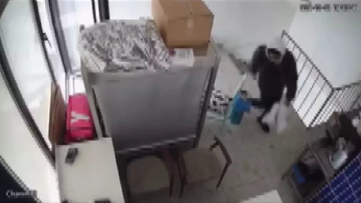 Kadıköy'de iş yerinden laptop hırsızlığı kamerada
