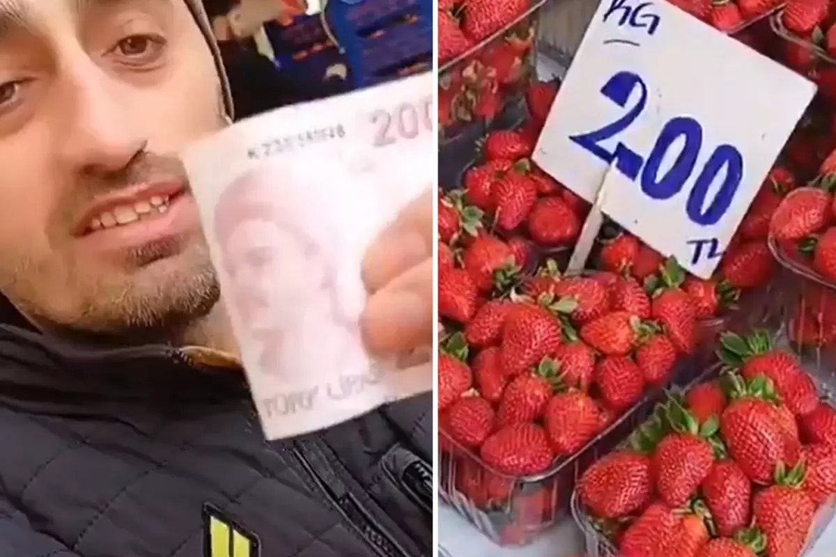 Cebinden 200 lira çıkartan vatandaş, pazardaki fiyatlara isyan etti