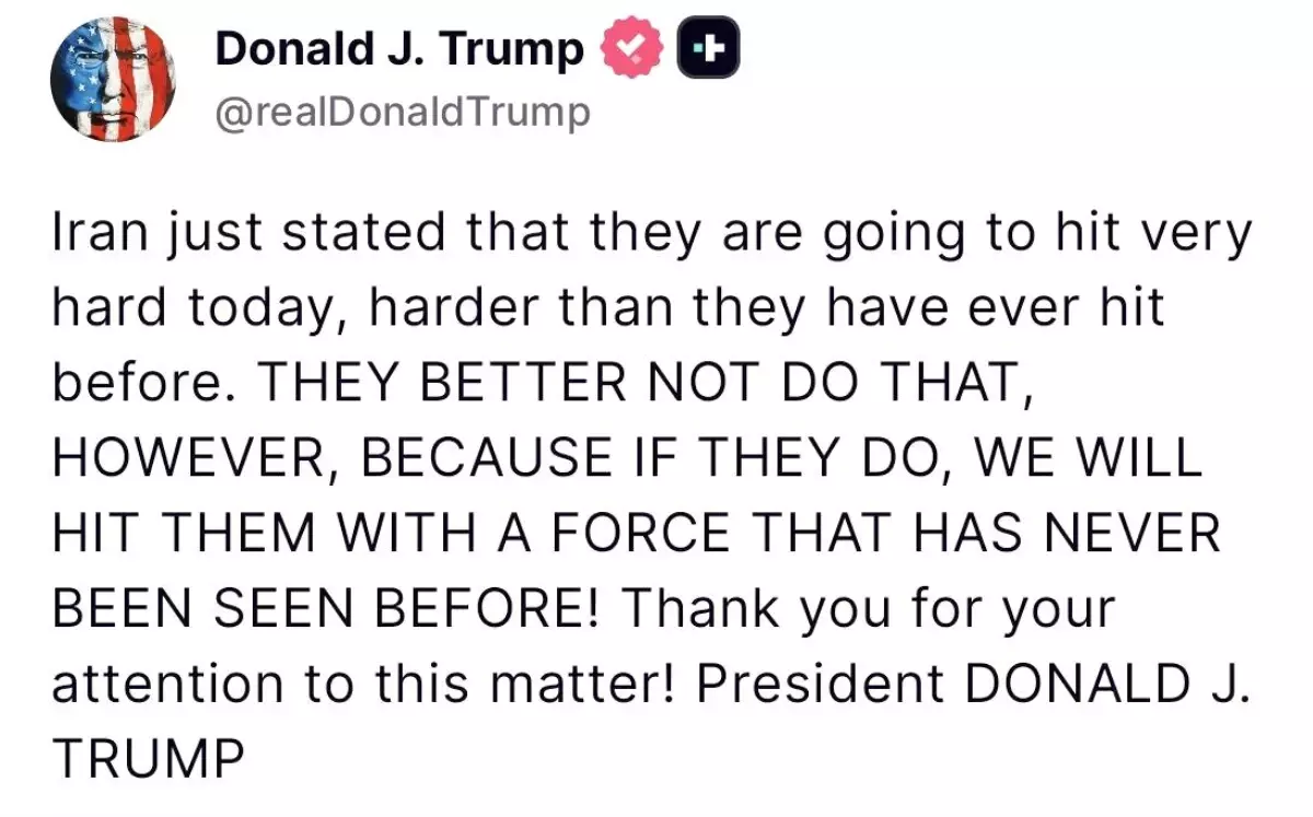 Trump'tan İran'a uyarı: "Daha önce hiç görülmemiş bir güçle vururuz"