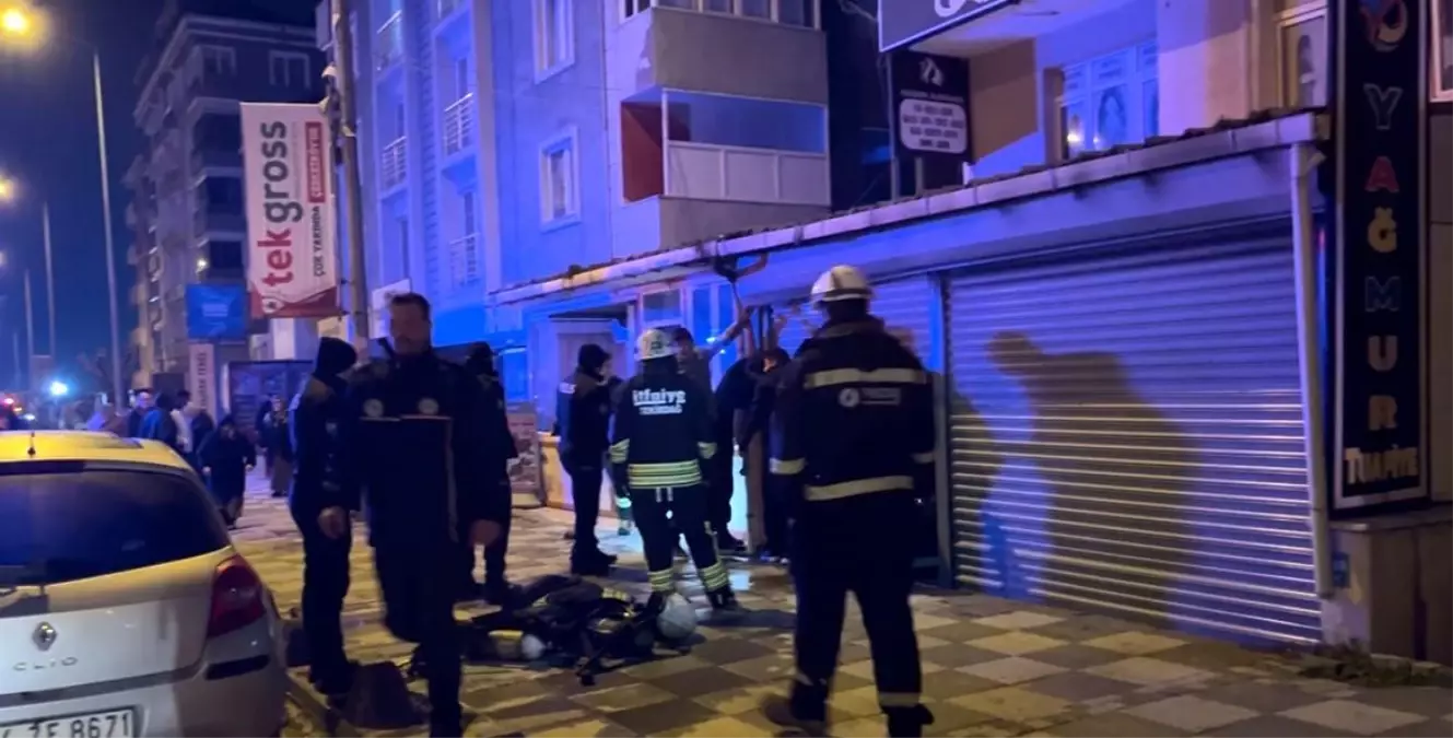 Çerkezköy'de iş yeri yangını