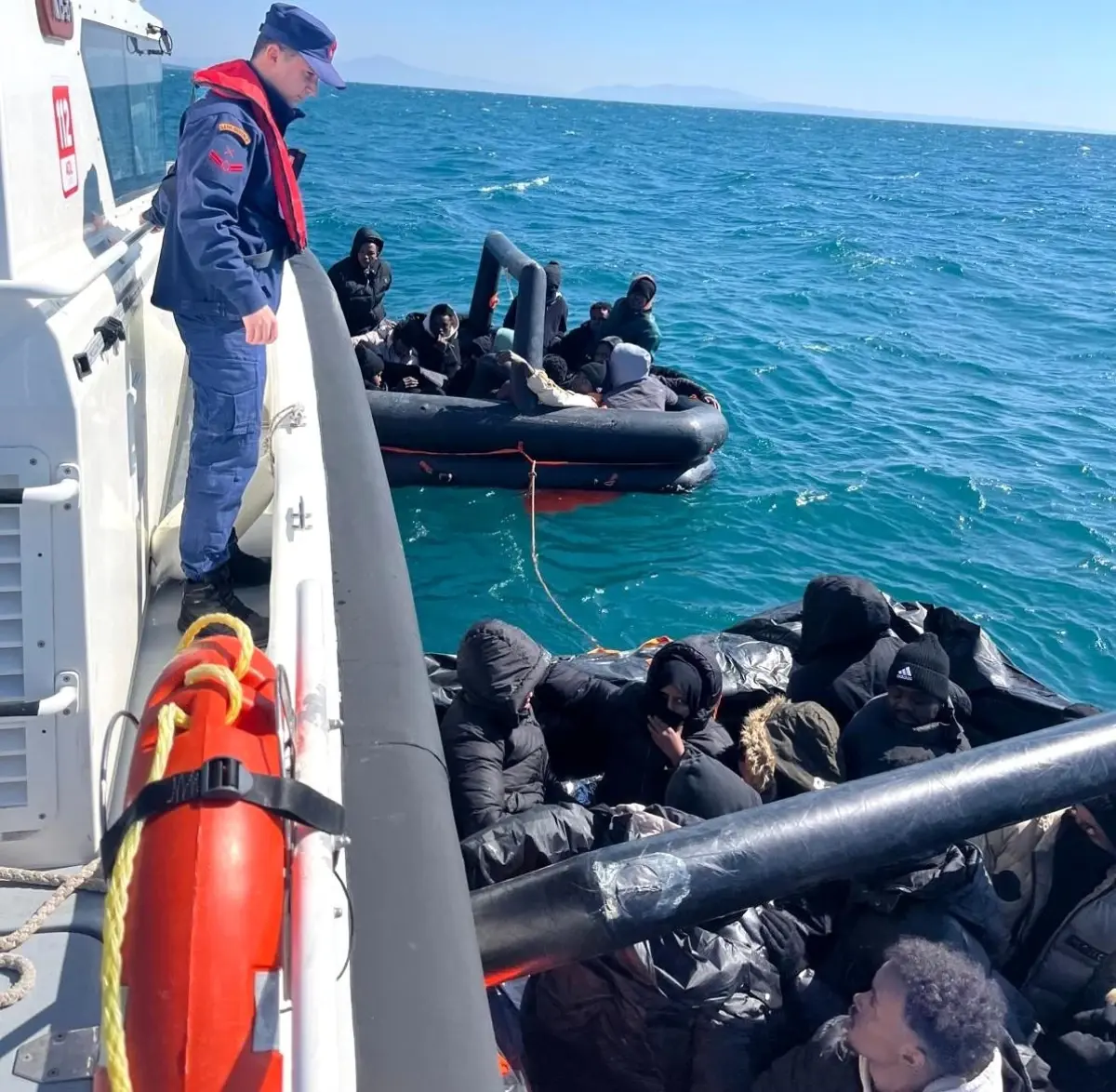 Aydın'da 31 düzensiz göçmen kurtarıldı