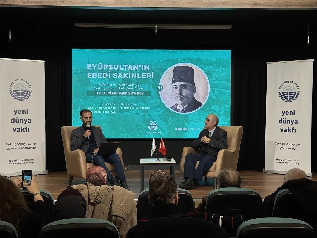 İhtifalci Mehmed Ziya Bey Yeni Dünya Vakfı'nda anıldı