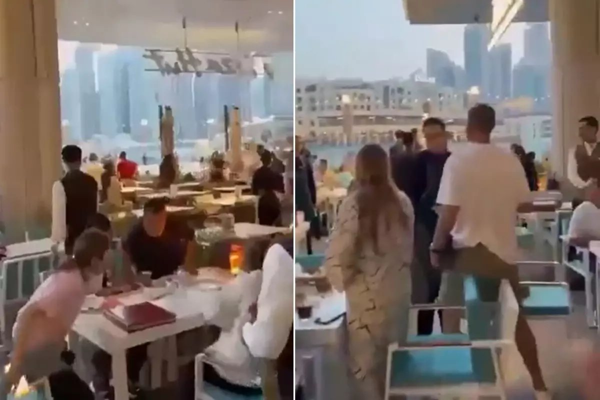 Dubai'de Ramazan topunu İran füzesi sanan turistler ne yapacağını şaşırdı