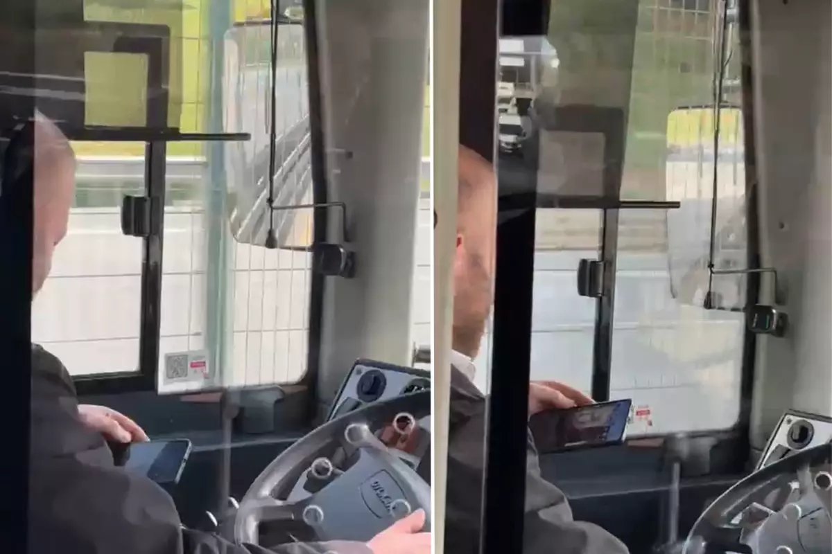 Metrobüs şoförü direksiyon başında video izledi, facianın eşiğinden dönüldü