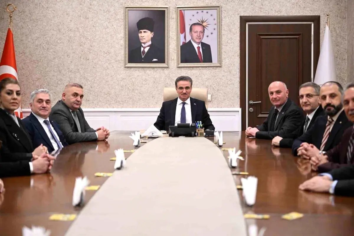 ETSO Başkanı Saim Özakalın ile ETSO yönetiminden Vali Aydın Baruş'a hayırlı olsun ziyareti