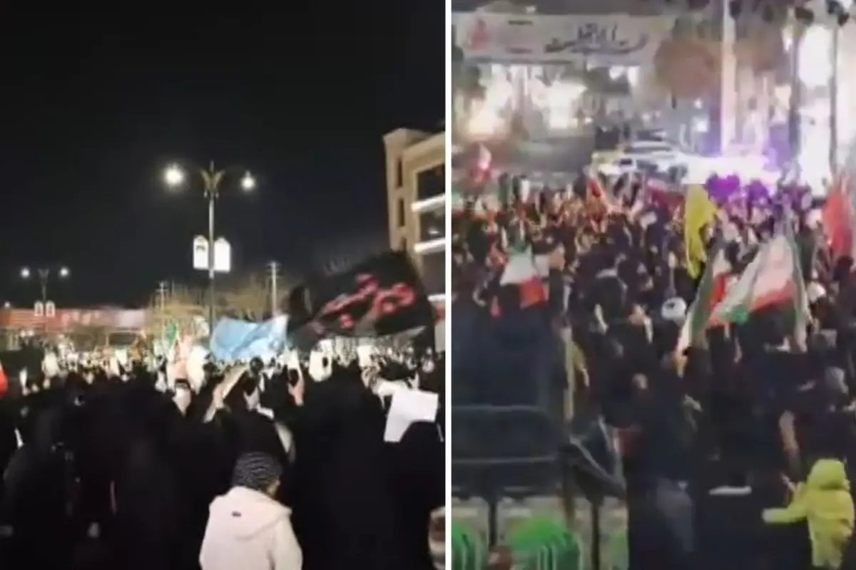 Tahran'da binlerce kişi sokaklara indi